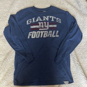 Giants Football Blue Long Sleeve Shirt